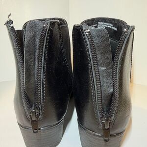 Esprit Black Ankle Booties with Zippers